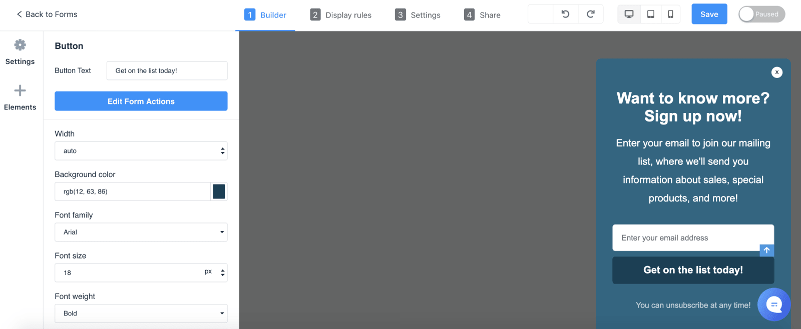Gist Form Builder